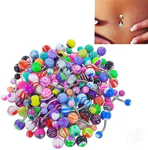1pc Colorful Belly Button Bar Navel Barbells Rings