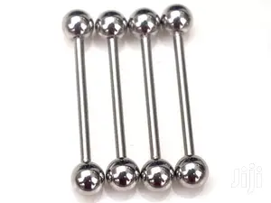 1pc Stainless Steel Tongue Barbells, Nipple Ring & Lip Stud