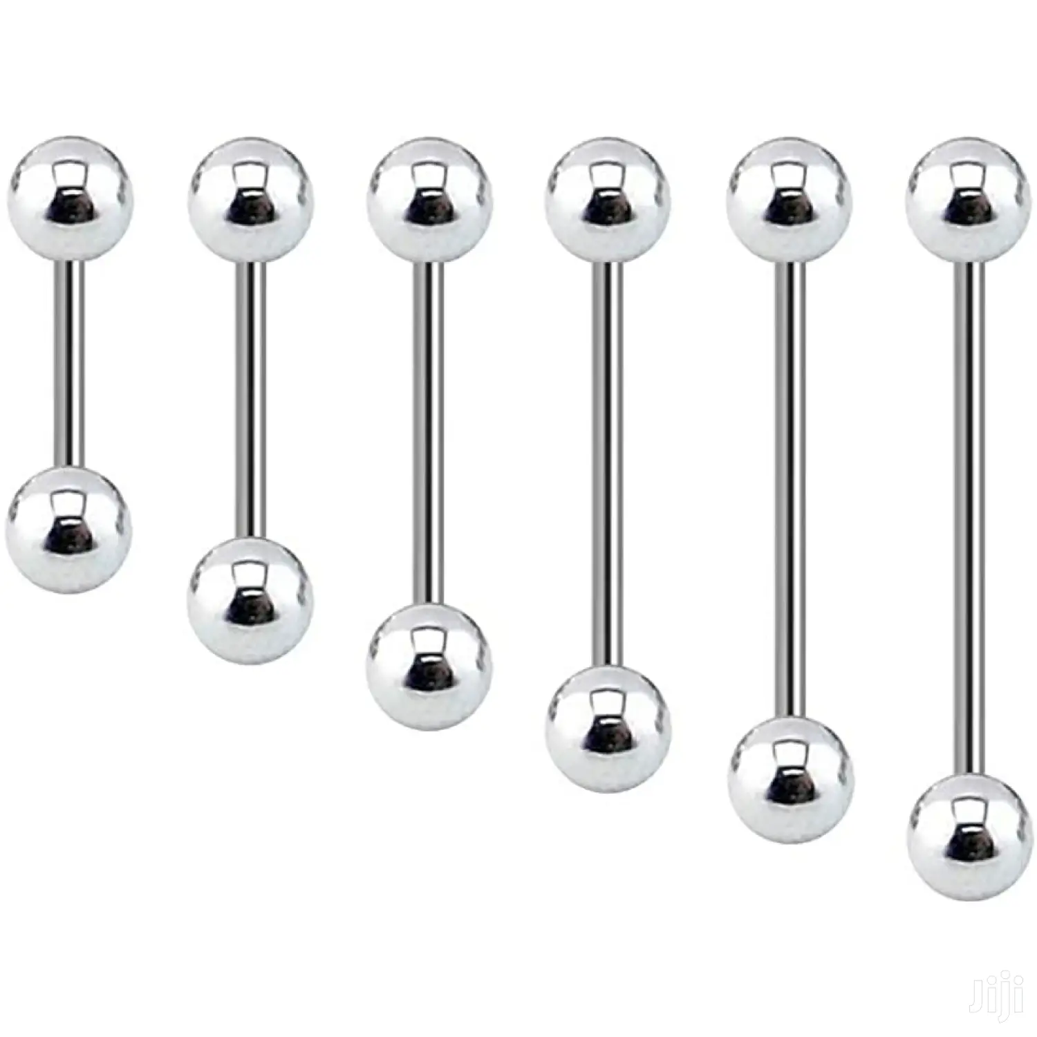 1pc Stainless Steel Tongue Barbells, Nipple Ring & Lip Stud