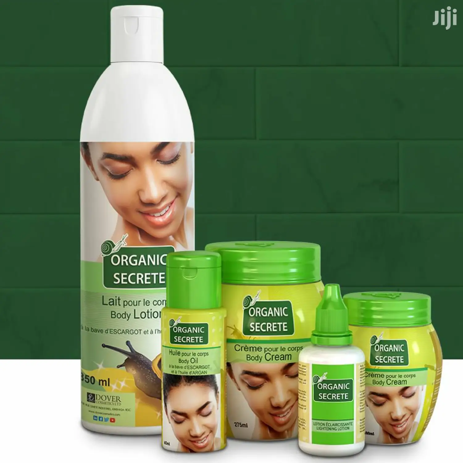 Organic Secret Pure Argan Oil and Escargot Body Lotion.
