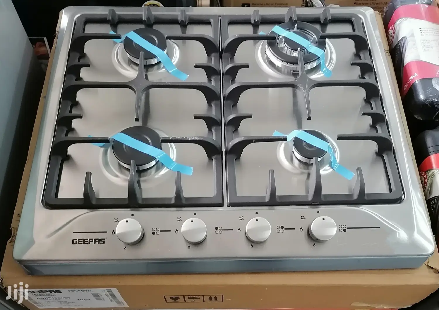 Geepas 4 Burner Stainless Steel Gas Cooker