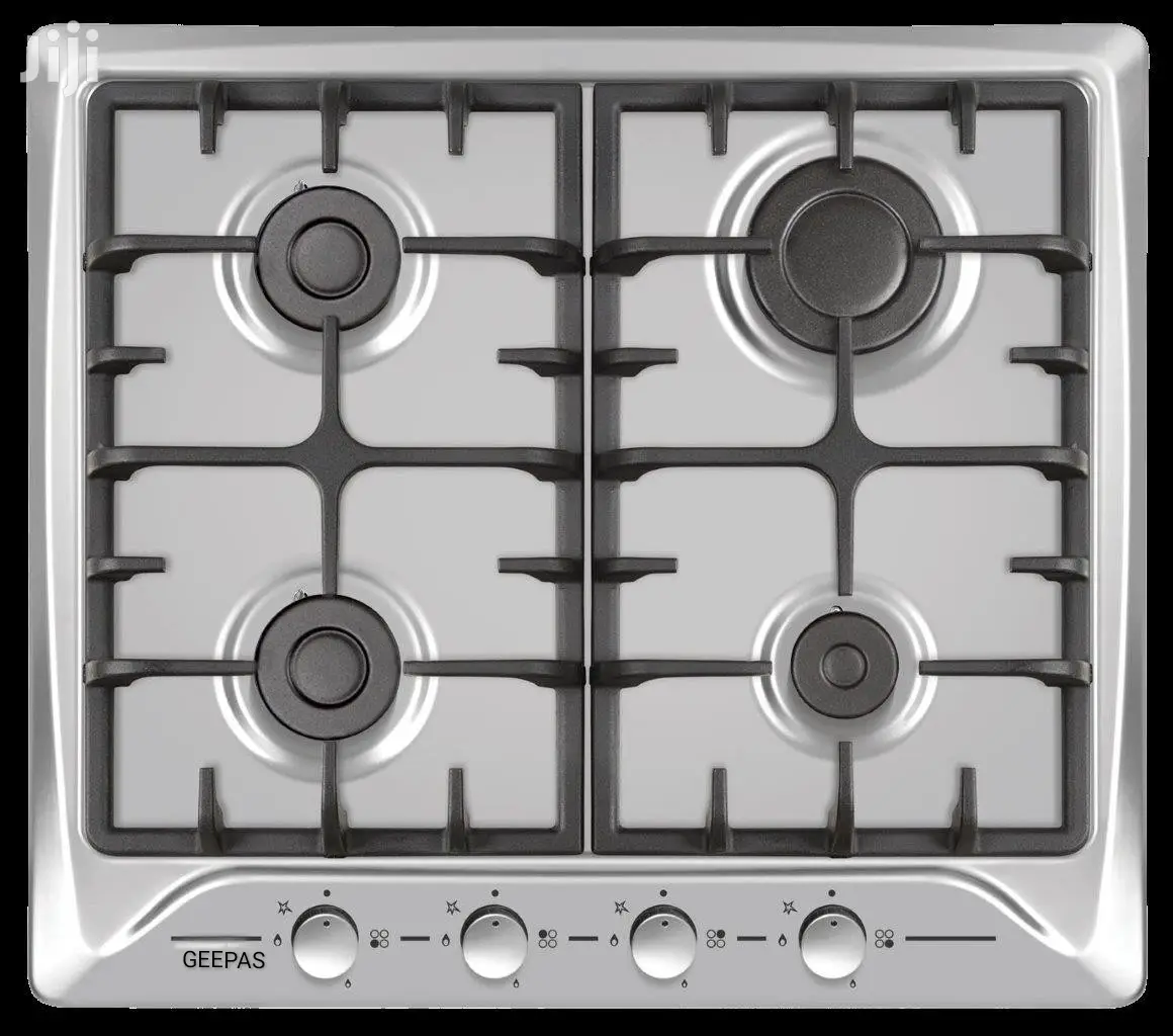 Geepas 4 Burner Stainless Steel Gas Cooker