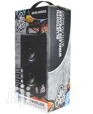 Pro Bass Bluetooth Wireless Speaker With FM Boss Series