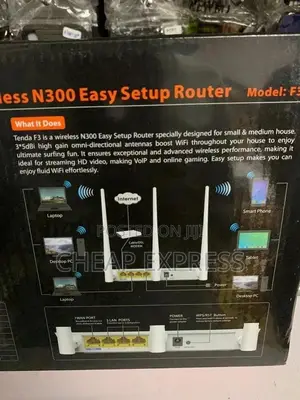 Tenda F3 300mbps Router, Wifi Range Extender Access Point