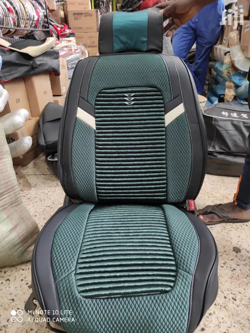 Green Black Seat Covers