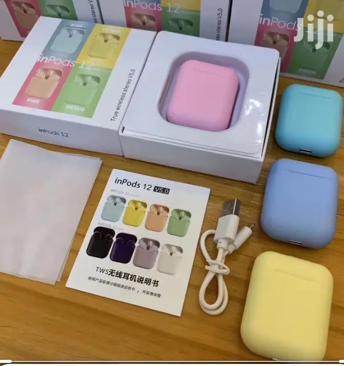 Black And White Avlable Inpods 12 True Wireless Airpods V5.0