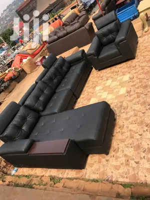 L Shape Leather Sofa Set