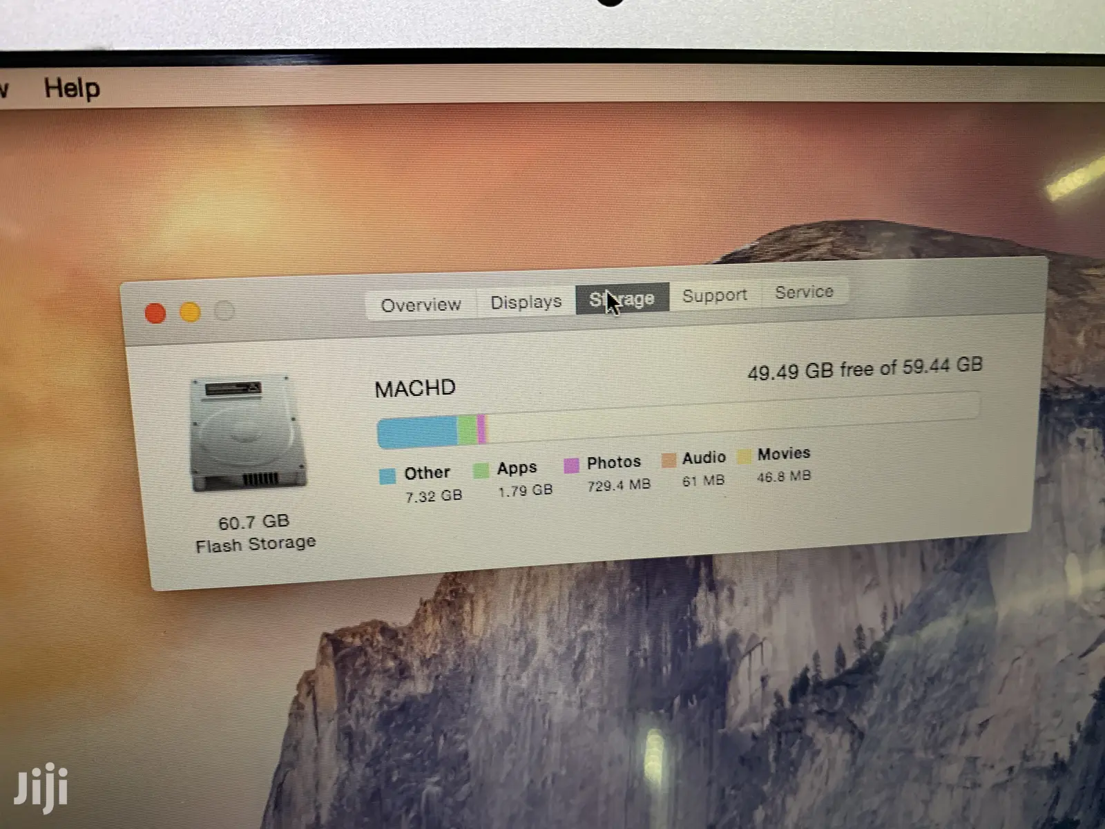 Laptop Apple MacBook Air 2GB Intel Core i5 SSD 60GB