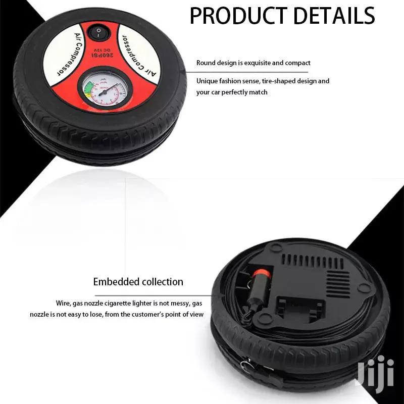 Portable Electric Mini Tire Inflator Air Compressor Pump