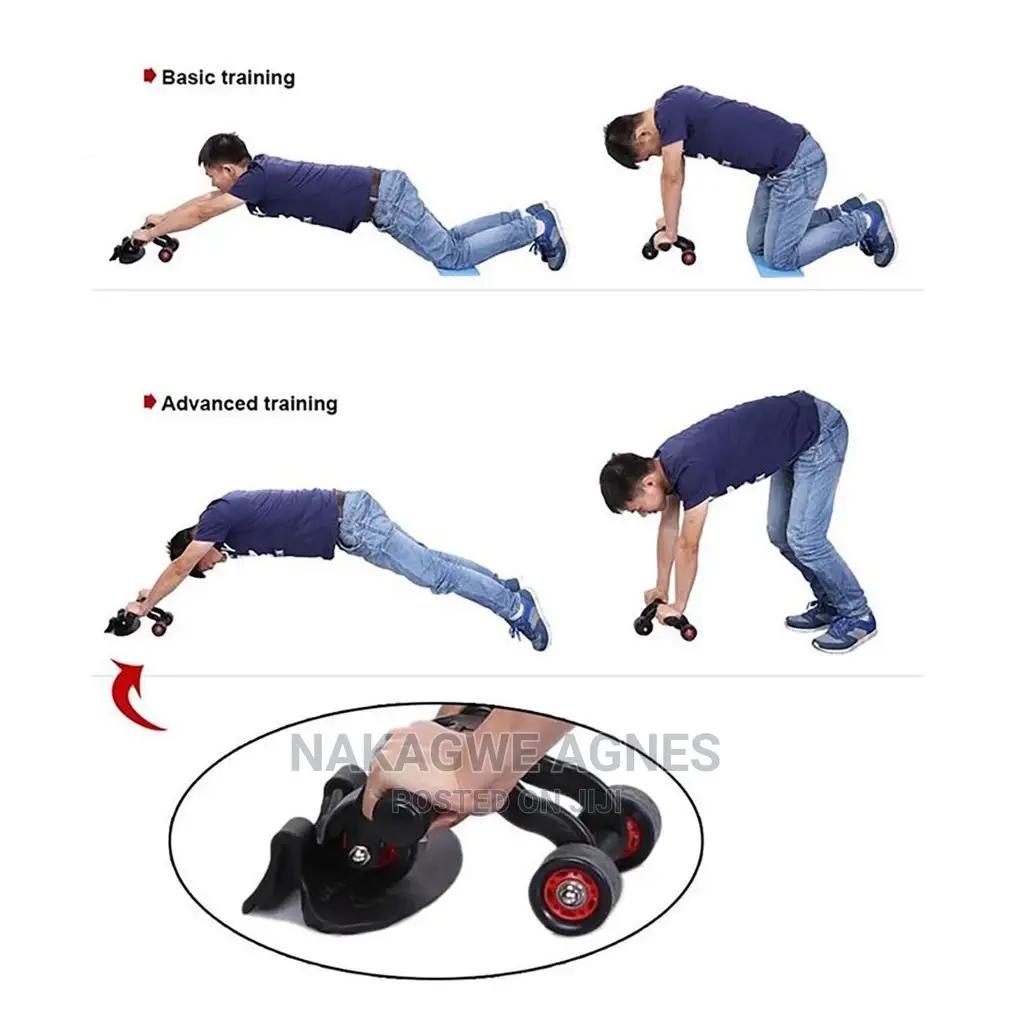 2in1 Abs Extreme Exercise Roller Wheel