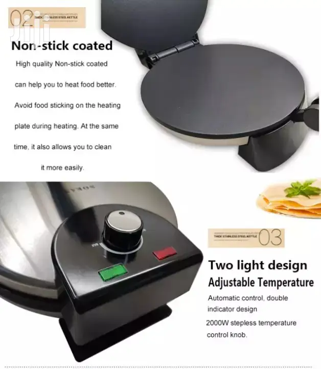 Sokany Roti Chapati Maker 1500W