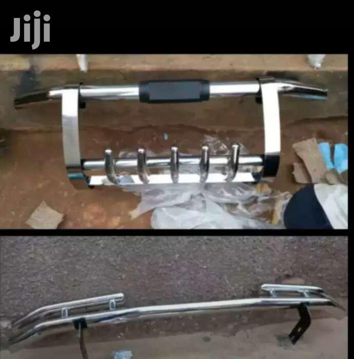 Both Front And Rear CAR BUMPER GUARDS TWIN PARK.