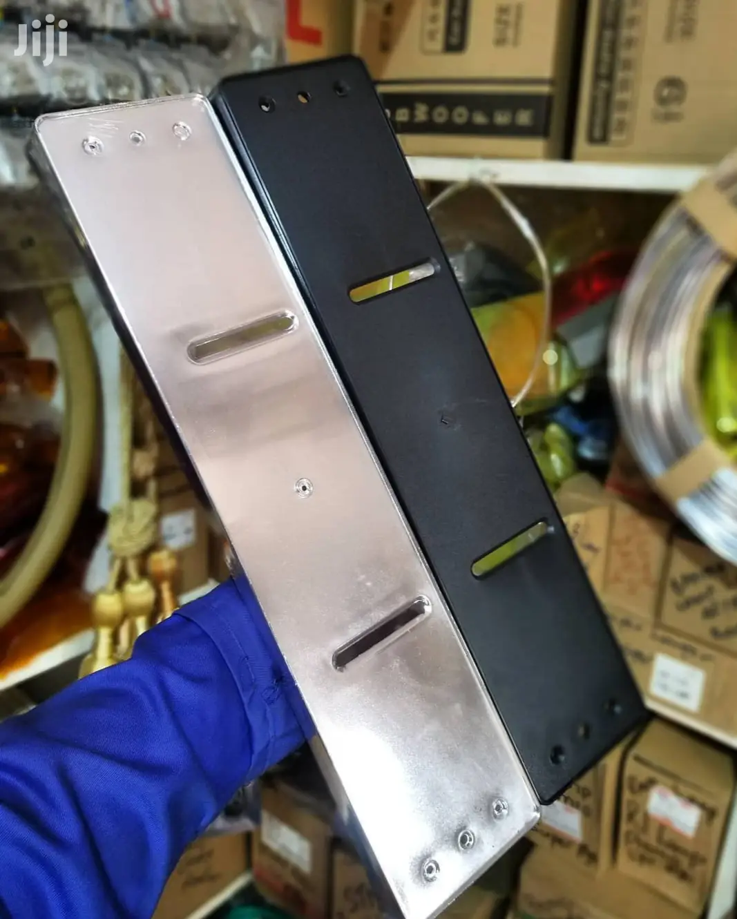 Number Plate Chrome And Black Front Available