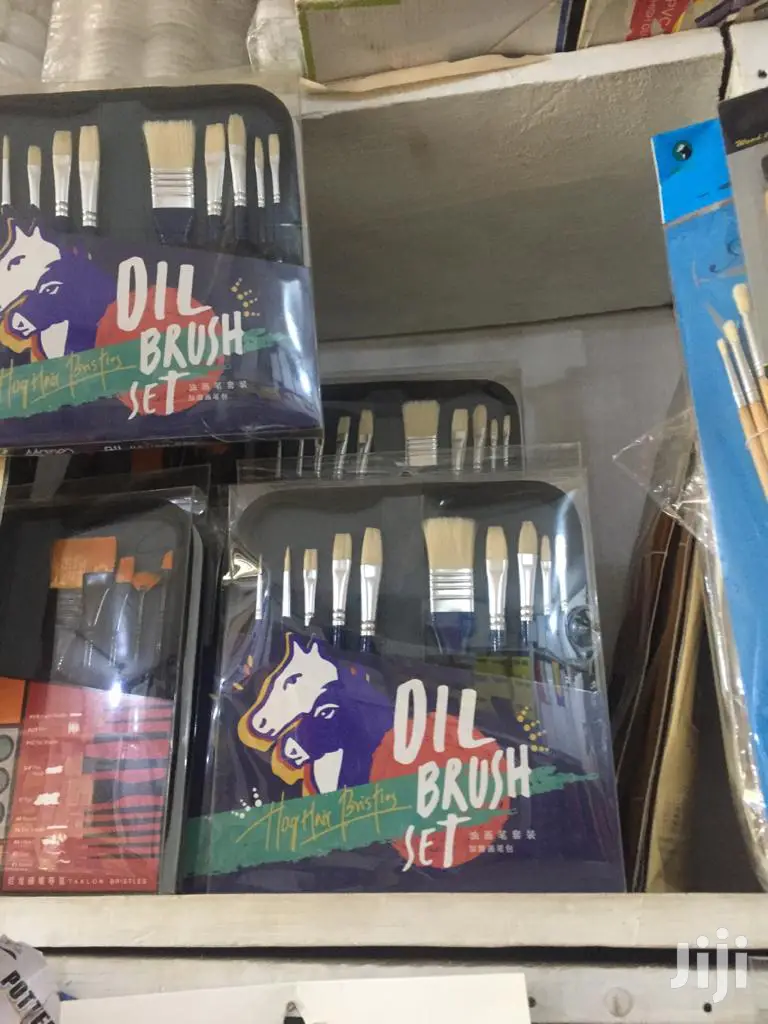 Paint Set Of Oil Brushes