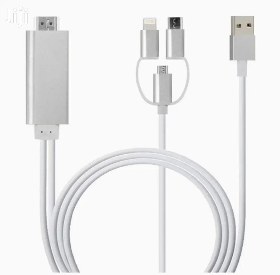 3 In 1 Phone To Hdmi Cable Mirroring Phone Screen To Tv