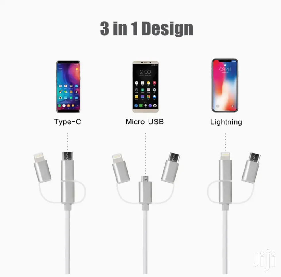 3 In 1 Phone To Hdmi Cable Mirroring Phone Screen To Tv