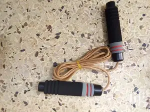 Leather Skipping Rope With Cushion Handles