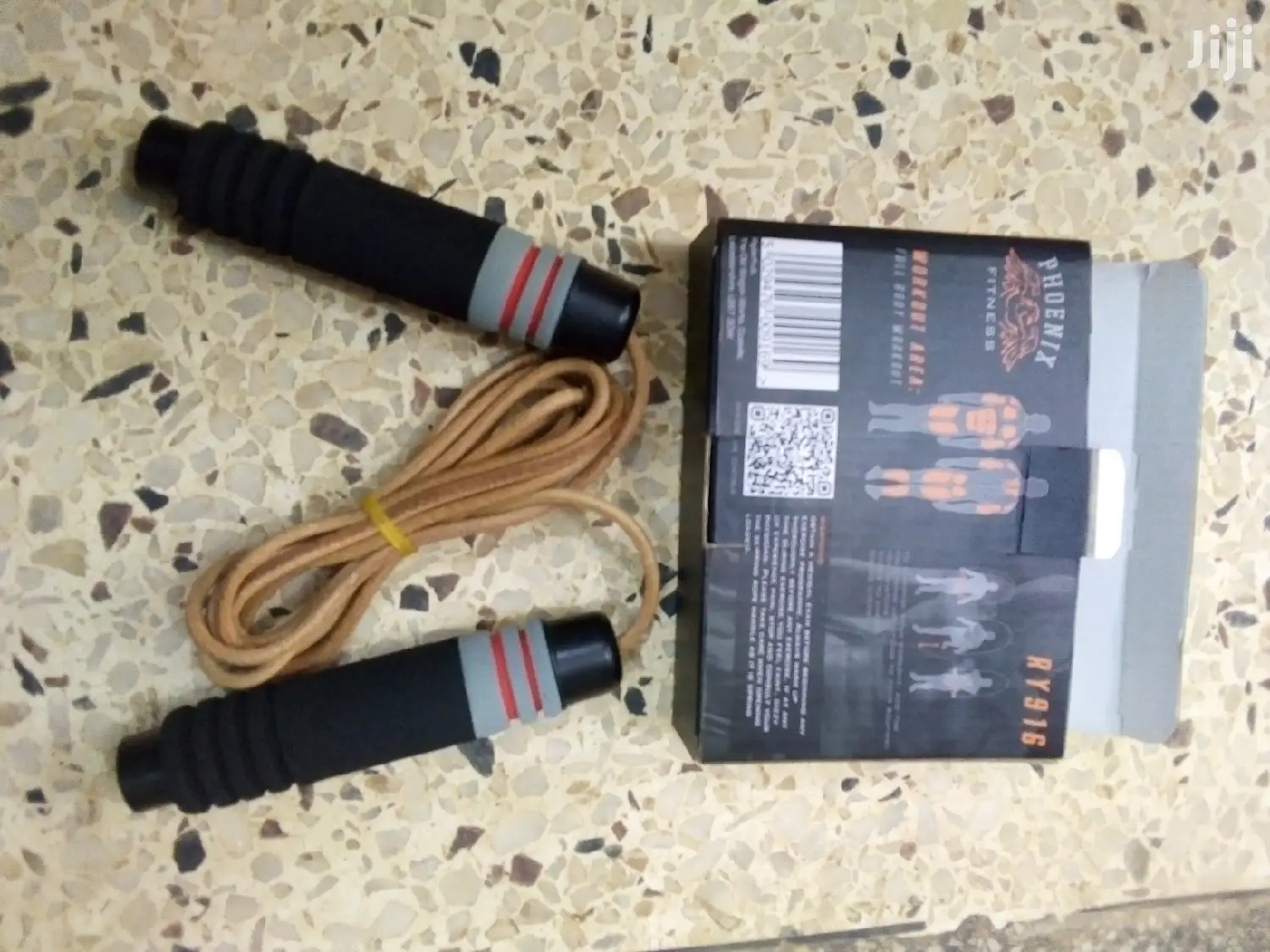 Leather Skipping Rope With Cushion Handles