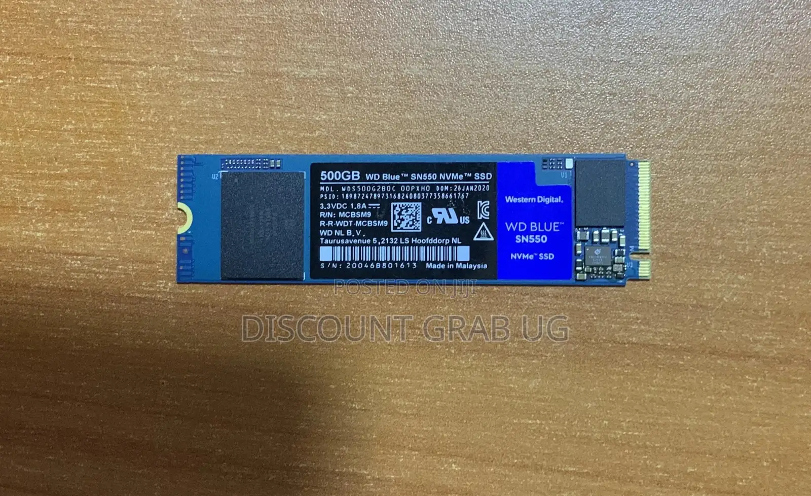 Western Digital Blue 500GB SN550 Nvme SSD