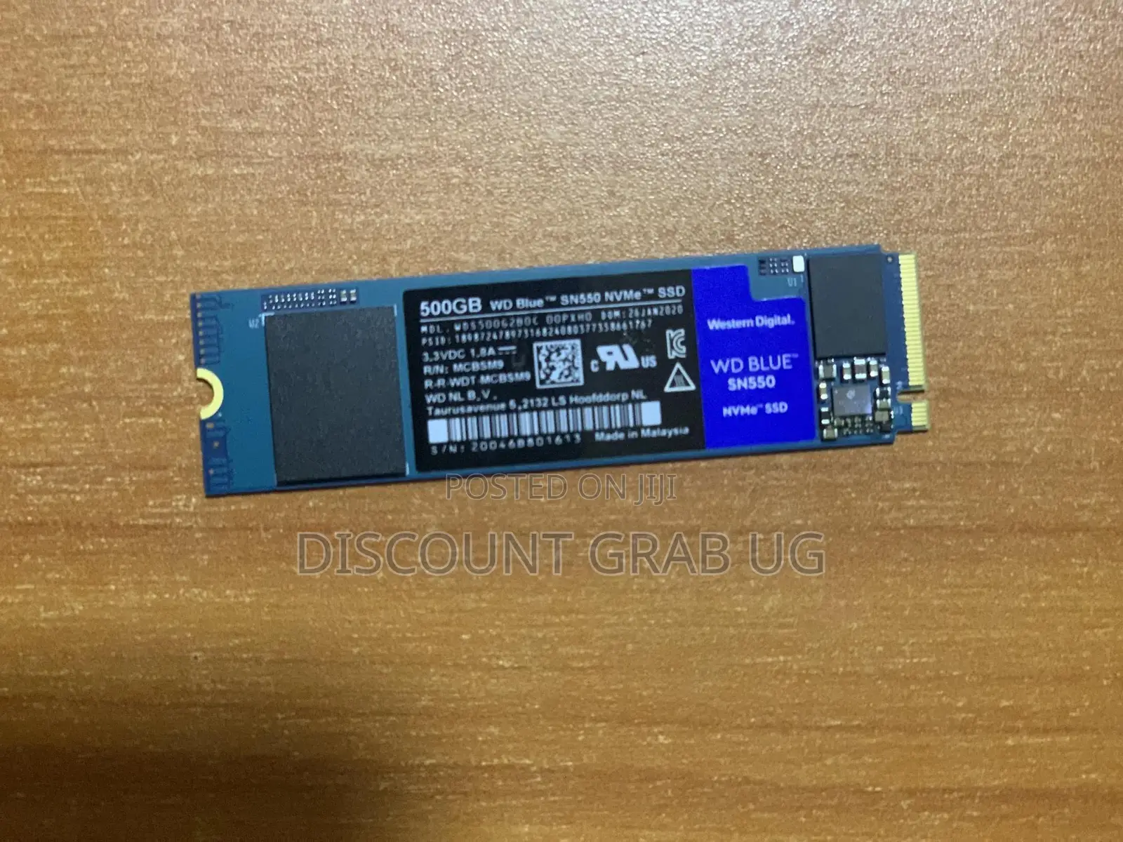 Western Digital Blue 500GB SN550 Nvme SSD