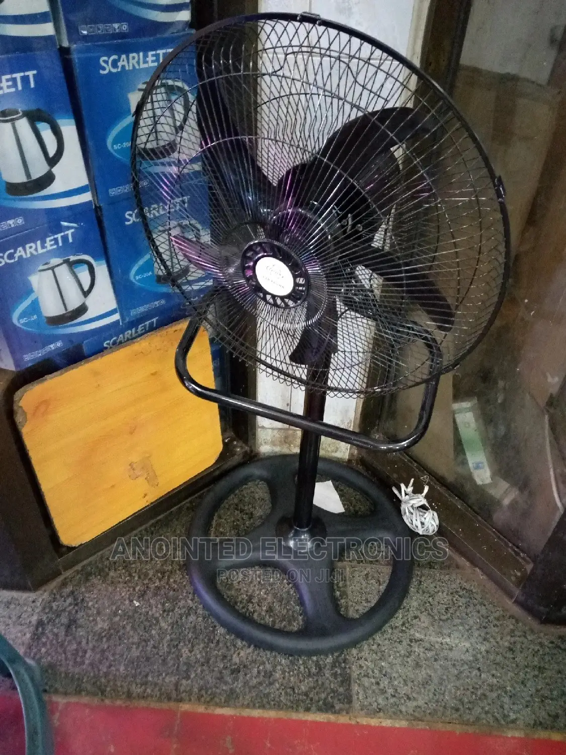 Stand Fan Black