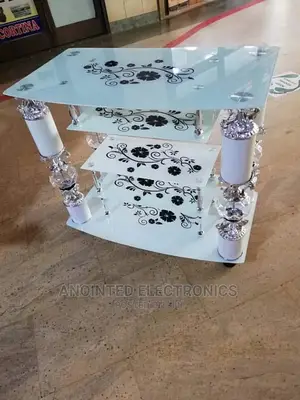 Tv Stand Glass In White
