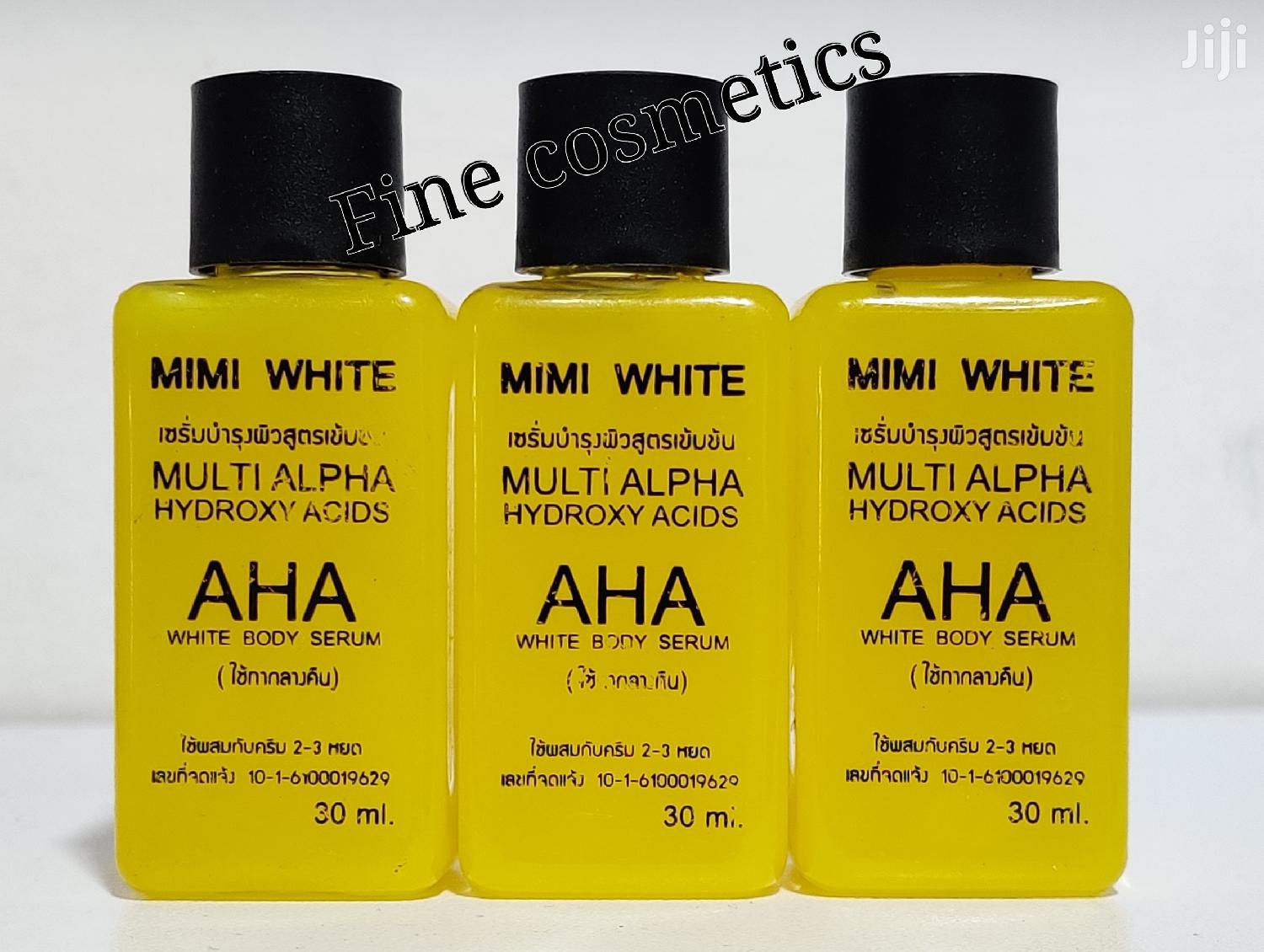 Mimi White AHA Serum 30 Ml Whitening Dark Spots Remover in Kampala Skincare, Fine Cosmetics
