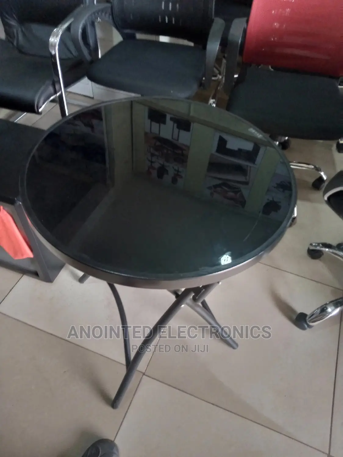 Glass Round and Foldable Tables