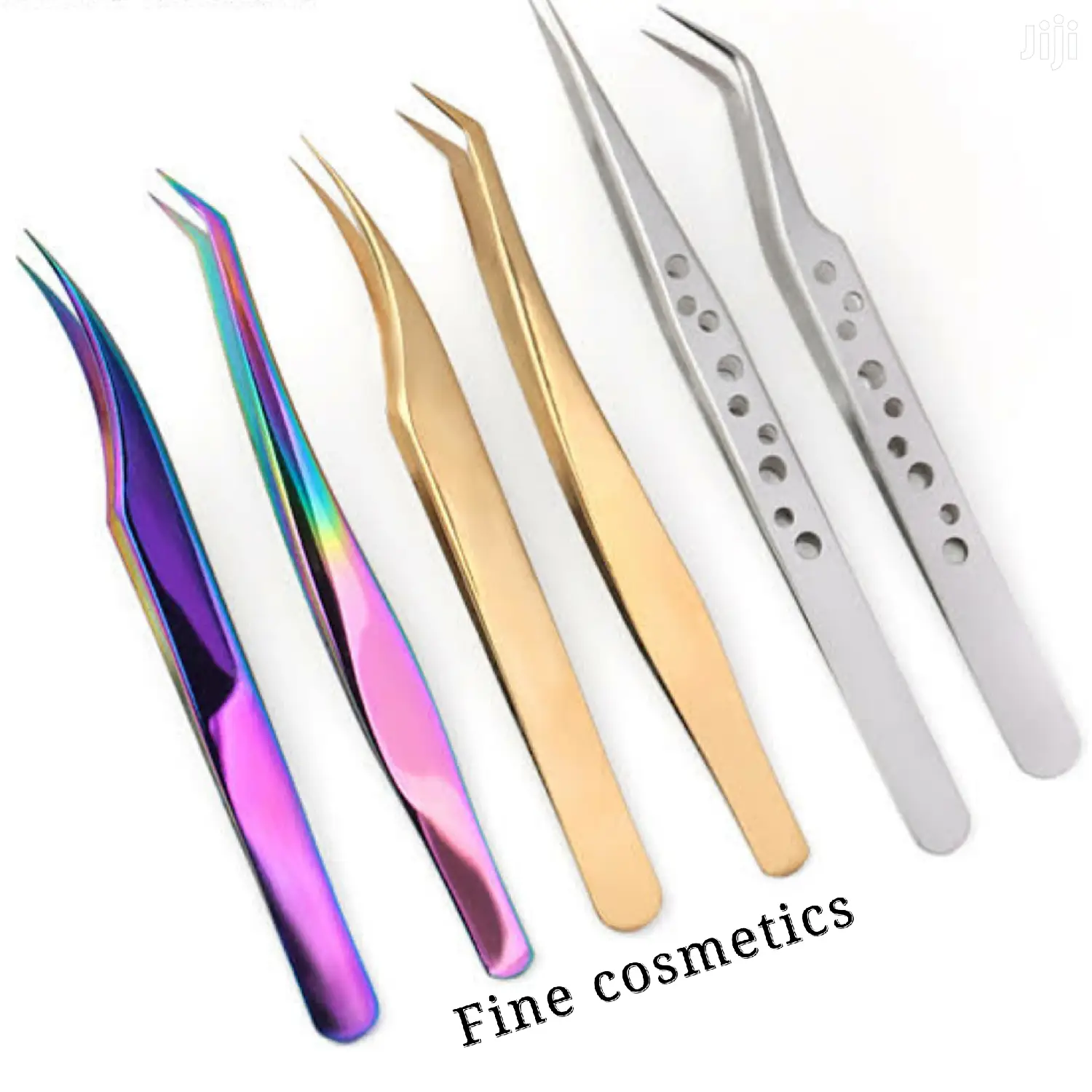 Eyelash Tweezer Steel Eyebrow Extension Nose Hair Clipper