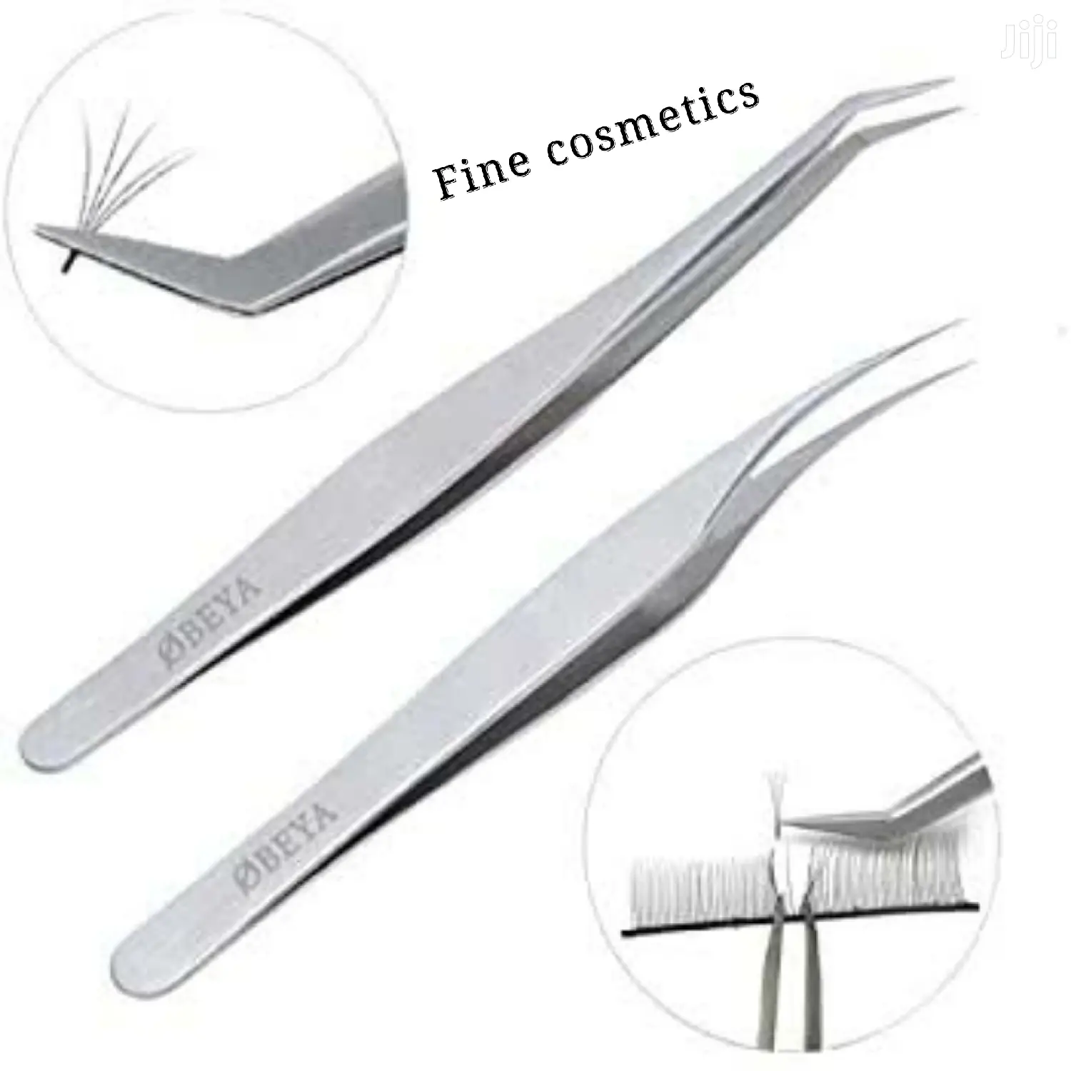 Eyelash Tweezer Steel Eyebrow Extension Nose Hair Clipper