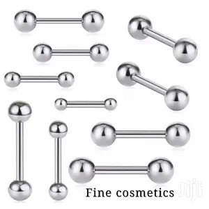1pair Medical Stainless Steel Stud Earring Screw Ends