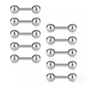 1pair Medical Stainless Steel Stud Earring Screw Ends