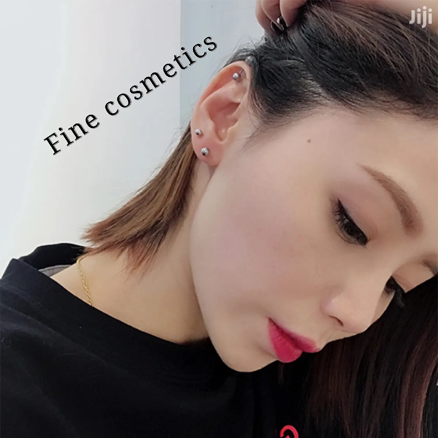 1pair Medical Stainless Steel Stud Earring Screw Ends