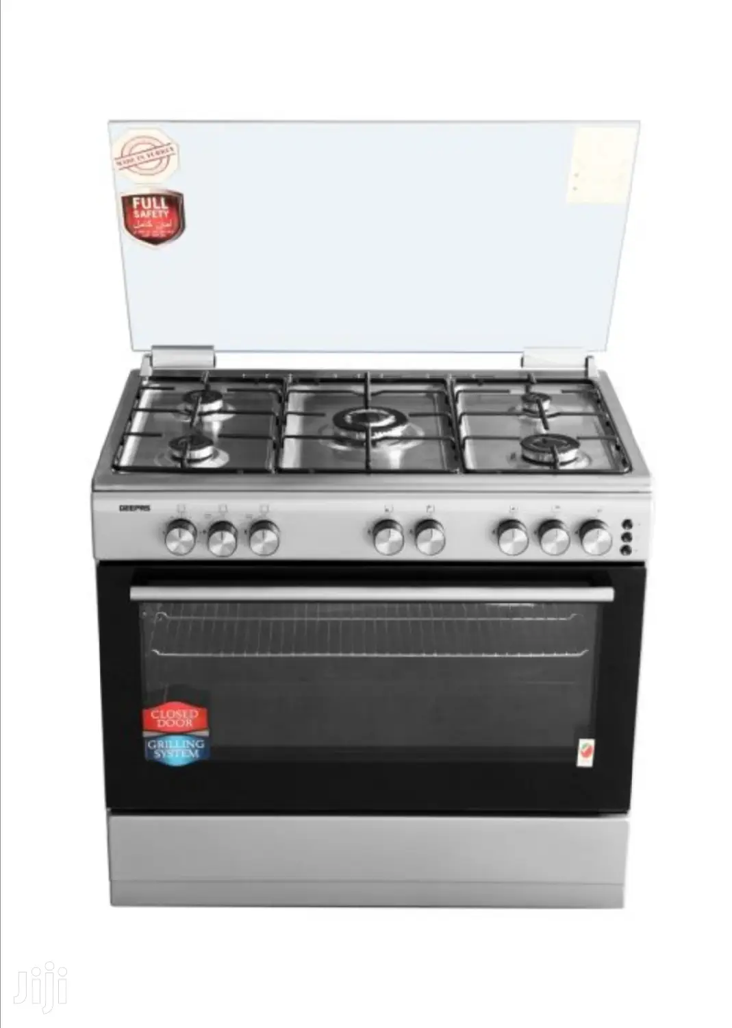 Geepas 5 Euro Pool Type Gas Burner Oven Grill Rotisserie