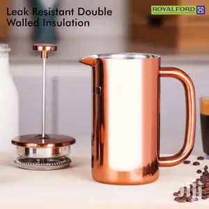 Royalford Coppery Stainless Steel Double Wall Coffee Press