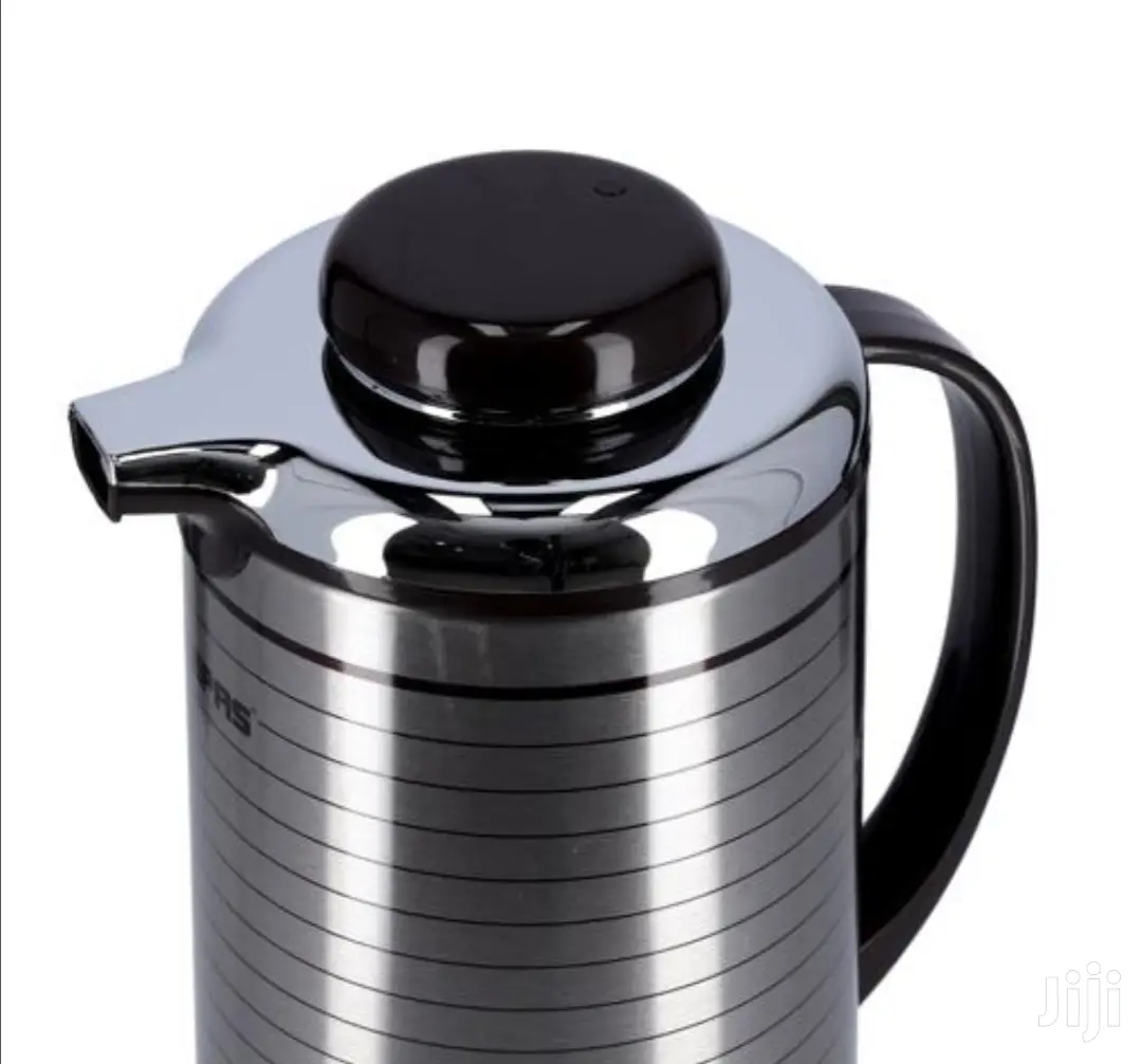 Geepas Stainless Steel Silicone Glass Thermos Flask 1.6L