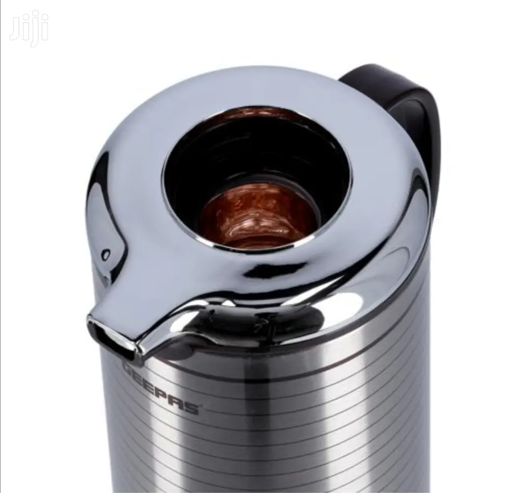 Geepas Stainless Steel Silicone Glass Thermos Flask 1.6L