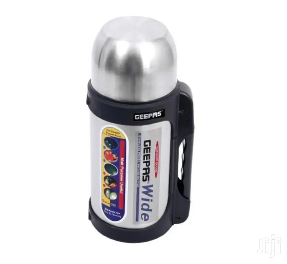 Geepas Wide Stainless Steel Inner Vacuum Flask 1.5L