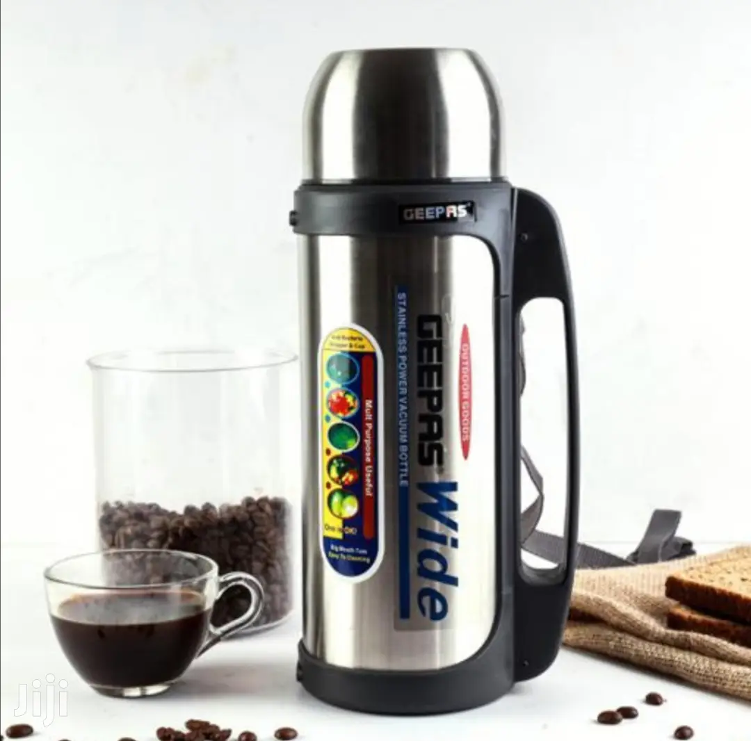 Geepas Wide Stainless Steel Inner Vacuum Flask 1.5L