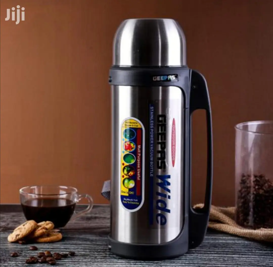 Geepas Wide Stainless Steel Inner Vacuum Flask 1.5L