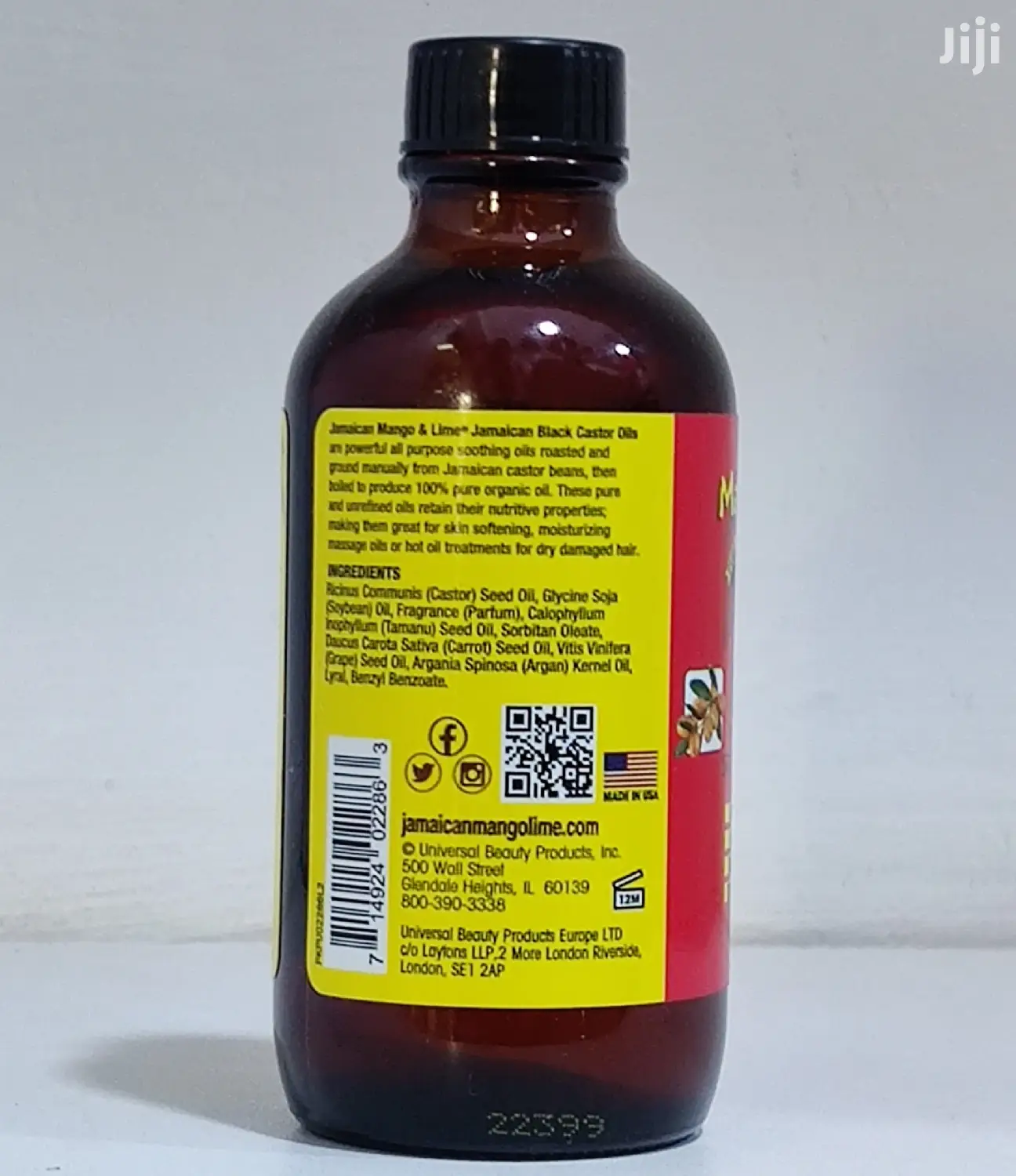 Jamaican Mango And Lime Black Castor Oil