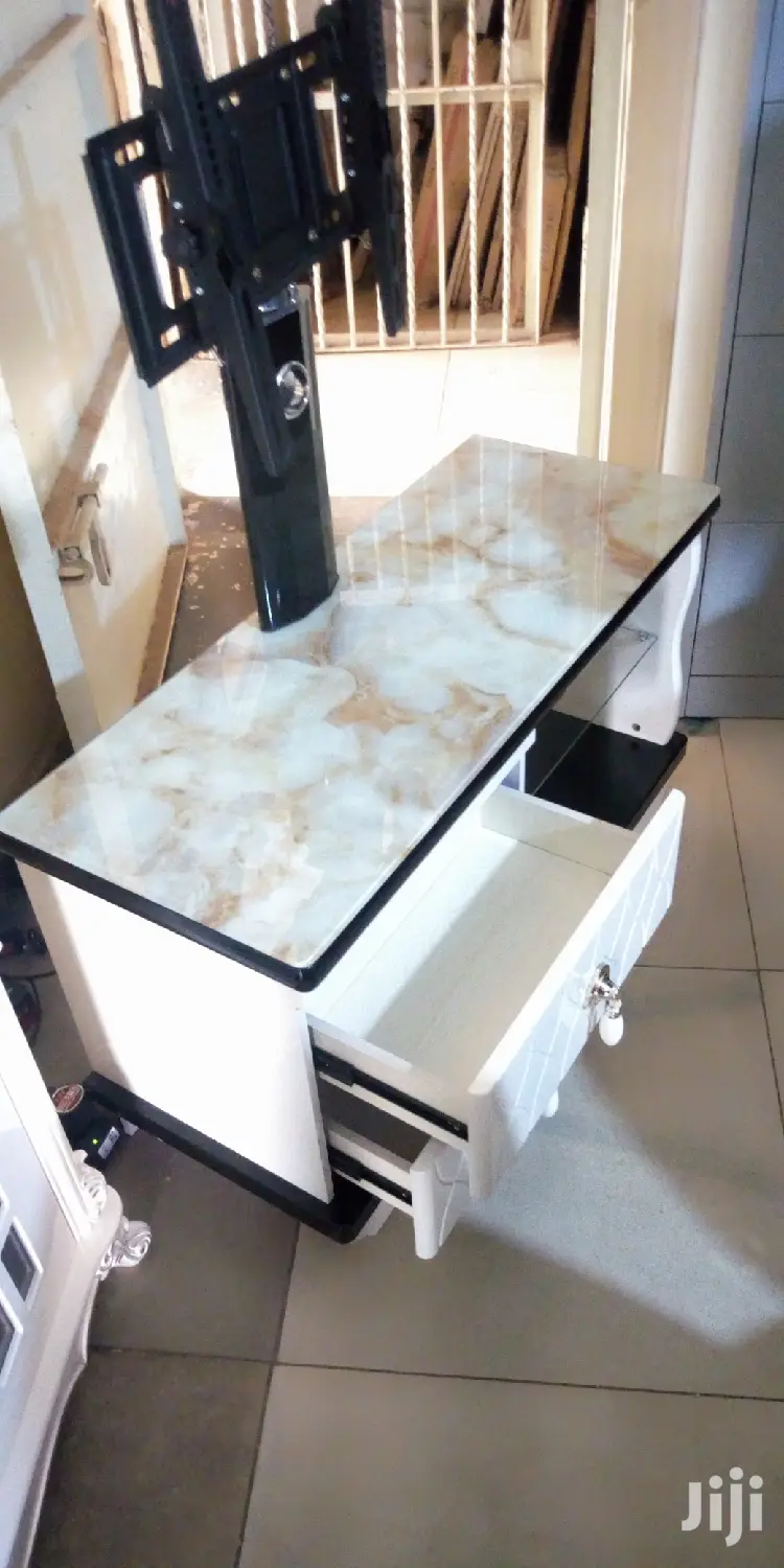 Wood and Glass Tv Stand