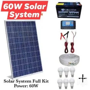 60 Watts Panel Solar System Full Kit
