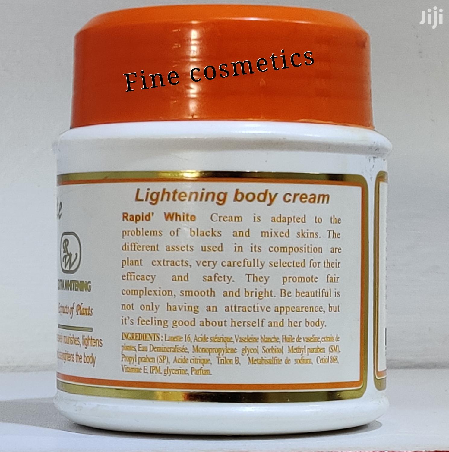 Rapid White 21 Jours Lightening Body Cream 10 Oz / 300 Gr in Central