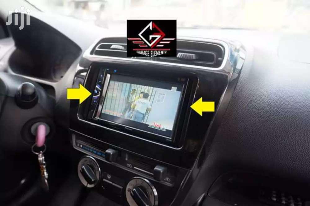 2din Double Unit Car Radio PIONER Installation In A Mitsubishi