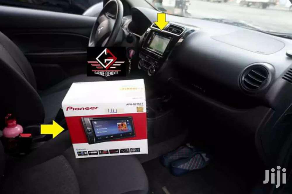 2din Double Unit Car Radio PIONER Installation In A Mitsubishi