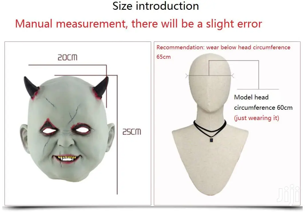 Little Devil Halloween Scary Late Cosplay Head Mask