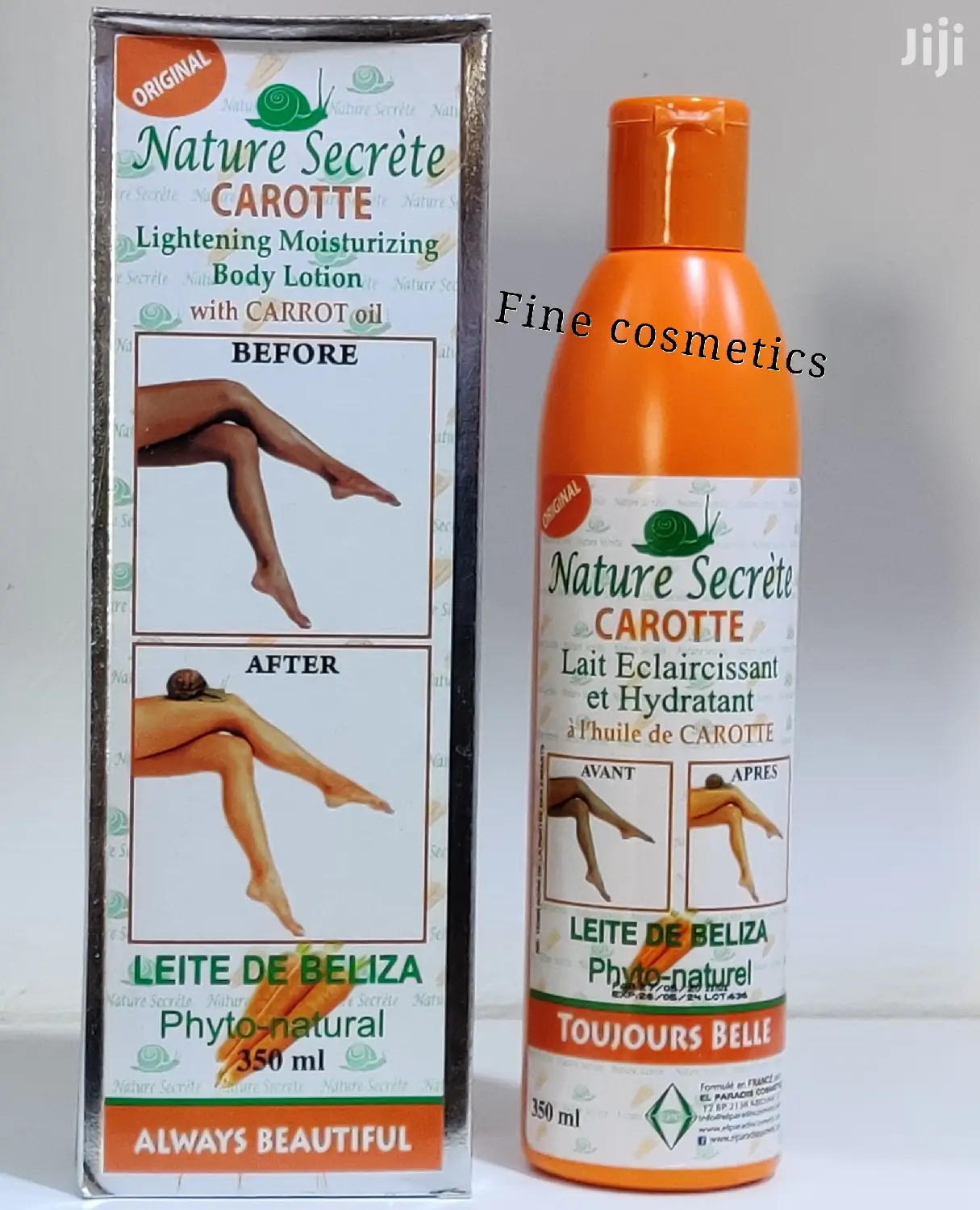 Original Nature Secret Carott Lotion With Pure Carrot Oils.