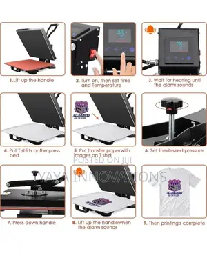 Clamshell Heatpress Machine 15×15" Inch