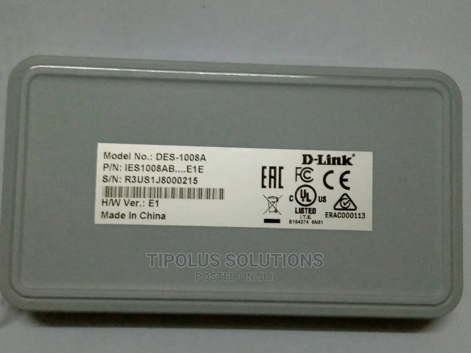 D Link 8 Port Ethernet Switch